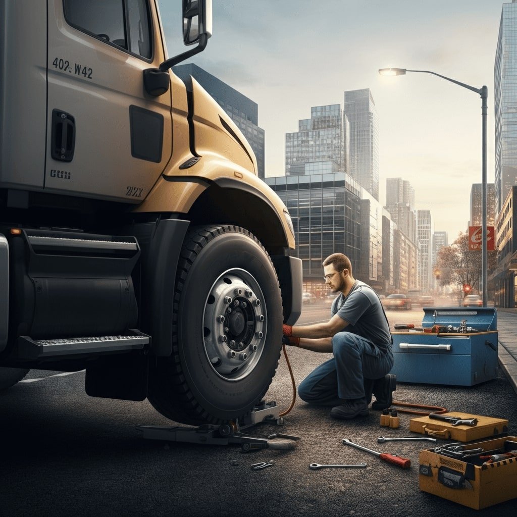 Truck tire change