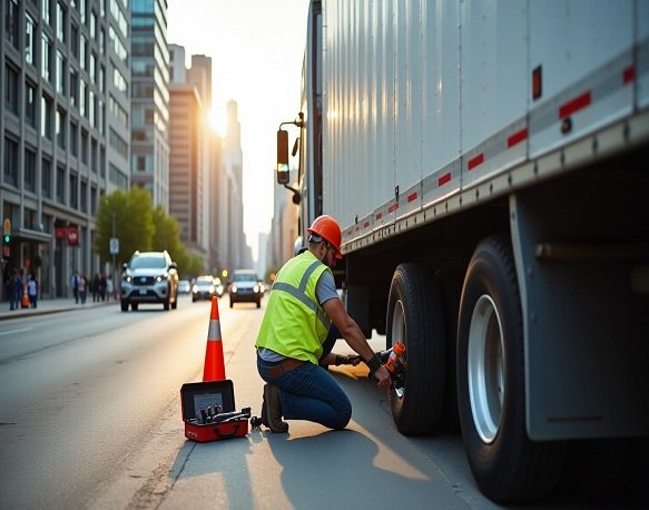 truck tire change