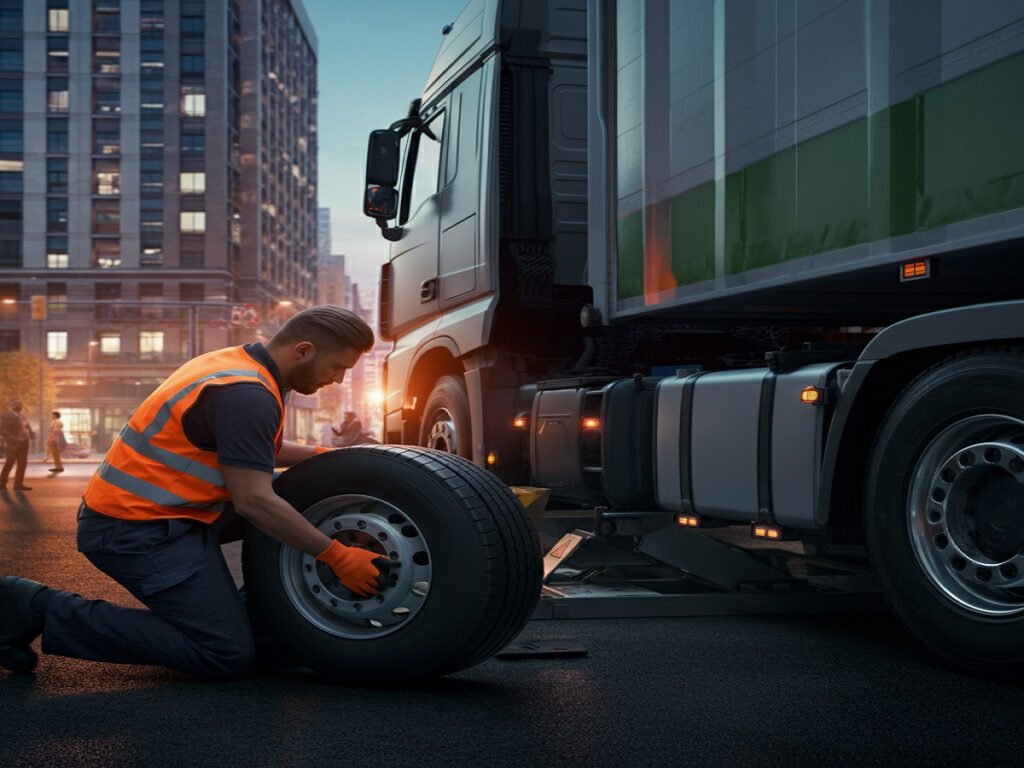 truck tire change