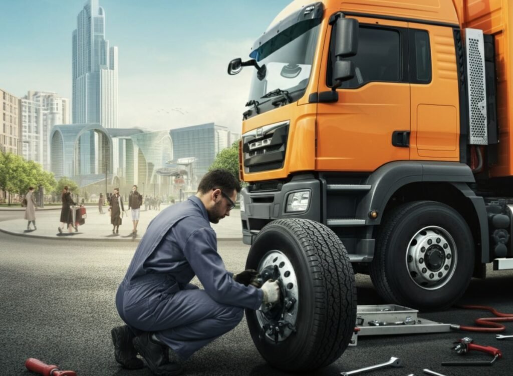 truck tire change